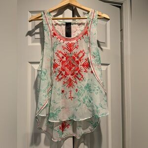 Free People New Romantics Flowy Boho Tunic Top,  size SP